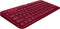 Logitech K380 - Draadloos Bluetooth Toetsenbord - Qwerty - Rood