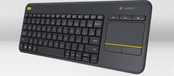Logitech K400 Plus - Draadloos Toetsenbord - RF - QWERTZ - Duits - Zwart