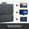 Logitech K860 - Draadloos Toetsenbord - Ergonomisch - QWERTY - Grijs