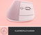 Logitech Lift - Verticale ergonomische muis - Rechtshandig - Roze