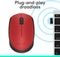 Logitech M171 - Draadloze Muis - Geschikt voor PC/Mac - Inclusief USB Mini Receiver - Rood