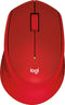Logitech M330 Silent Plus - Draadloze Muis - Rood