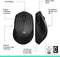 Logitech M330 Silent Plus - Draadloze Muis - Zwart