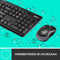 Logitech MK270 - Draadloos Toetsenbord en Muis - Azerty BE - Zwart