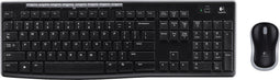 Logitech MK270 - Draadloze Toetsenbord en Muis - QWERTY - Draadloos - Zwart