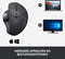 Logitech MX Ergo - Draadloze Ergonomische Trackball Muis - Zwart
