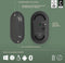 Logitech Pebble 2 Combo voor Mac - Draadloos Toetsenbord en Muis combinatie - Qwerty US - Graphite