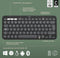 Logitech Pebble 2 Combo voor Mac - Draadloos Toetsenbord en Muis combinatie - Qwerty US - Graphite
