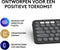 Logitech Pebble Keys 2 K380s - Draadloos Toetsenbord - Bluetooth - Azerty - Graphite