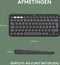 Logitech Pebble Keys 2 K380s - Draadloos Toetsenbord - Bluetooth - Azerty - Graphite