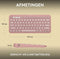 Logitech Pebble Keys 2 K380s - Draadloos Toetsenbord - Bluetooth - Azerty - Rose