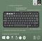 Logitech Pebble Keys 2 K380s - Draadloos Toetsenbord - Bluetooth - Azerty - Graphite