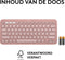 Logitech Pebble Keys 2 K380s - Draadloos Toetsenbord - Bluetooth - Azerty - Rose