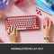 Logitech Pop Keys - Draadloos Mechanisch Emoji Toetsenbord - Qwerty - Heartbreaker Rose
