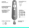 Logitech R500S - Draadloze Laser Presenter - Presentatieklikker - Bluetooth - Grijs