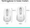 Logitech Signature M650 L - Draadloze Muis - Linkshandig - Off White