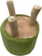 SVJ Kruk Rond - 35 x 35 x 45 cm - Teakhout - Groen