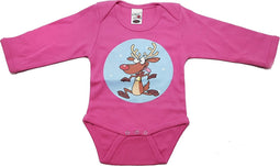 LOGO STAR - Rompertje - Maat 68 - Roze - Lange mouw