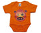 LOGO STAR - Rompertje - Oranje met print - maat 56 - Set van 2 - 1x LM & 1x KM