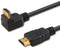 Savio CL-108 - HDMI Kabel 1,5 m - Haaks naar Recht - Zwart