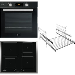Bauknecht BAKO STEAM - Inbouwoven + Inductiekookplaat - Pyrolyse Stoomfunctie - RVS/zwart