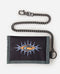 Rip Curl Chain Surf Wallet - Klittenbandportemonnee met ID-venster en ritsvak - Zwart