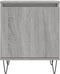 vidaXL - Nachtkastje - 40x30x50 - cm - bewerkt - hout - grijs - sonoma - eikenkleurig