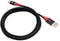 Microconnect MC-AUSBC-SC - USB-A naar USB-C datablokkeringskabel - Veilig opladen - Rood Zwart