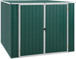 vidaXL - Tuinschuur - 195x198x159 - cm - gegalvaniseerd - staal - groen