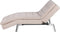 LOIRET - Chaise longue - Beige - Symmetrisch - Fluweel