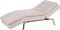 LOIRET - Chaise longue - Beige - Symmetrisch - Fluweel