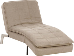 LOIRET - Chaise longue - Beige - Symmetrisch - Polyester