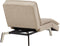LOIRET - Chaise longue - Beige - Symmetrisch - Polyester