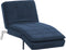 LOIRET - Chaise longue - Donkerblauw - Symmetrisch - Polyester