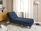 LOIRET - Chaise longue - Donkerblauw - Symmetrisch - Polyester