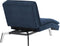 LOIRET - Chaise longue - Donkerblauw - Symmetrisch - Polyester