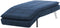 LOIRET - Chaise longue - Donkerblauw - Symmetrisch - Polyester
