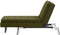 LOIRET - Chaise longue - Groen - Symmetrisch - Polyester