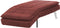 LOIRET - Chaise longue - Rood - Symmetrisch - Polyester