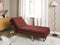 LOIRET - Chaise longue - Rood - Symmetrisch - Polyester