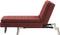LOIRET - Chaise longue - Rood - Symmetrisch - Polyester