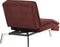 LOIRET - Chaise longue - Rood - Symmetrisch - Polyester