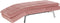 LOIRET - Chaise longue - Roze - Fluweel