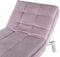 LOIRET - Chaise longue - Roze - Fluweel