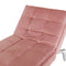LOIRET - Chaise longue - Roze - Fluweel