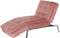 LOIRET - Chaise longue - Roze - Fluweel