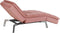 LOIRET - Chaise longue - Roze - Fluweel
