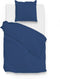 Zohome Dekbedovertrek Satinado - Effen Bedlinnen - 260x220 - Blauw - Dekbedhoes van 100% Katoen-Satijn