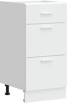 vidaXL - Onderkast - Lyon - 40x46x81,5 - cm - bewerkt - hout - wit