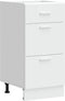 vidaXL - Onderkast - Lyon - 40x46x81,5 - cm - bewerkt - hout - wit
